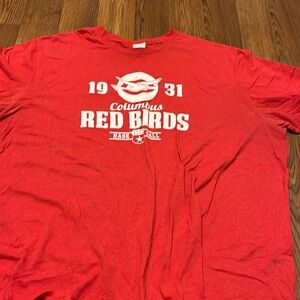 Columbus Red Birds Vintage Style Baseball T shirt Men’s 3XL or XXXL